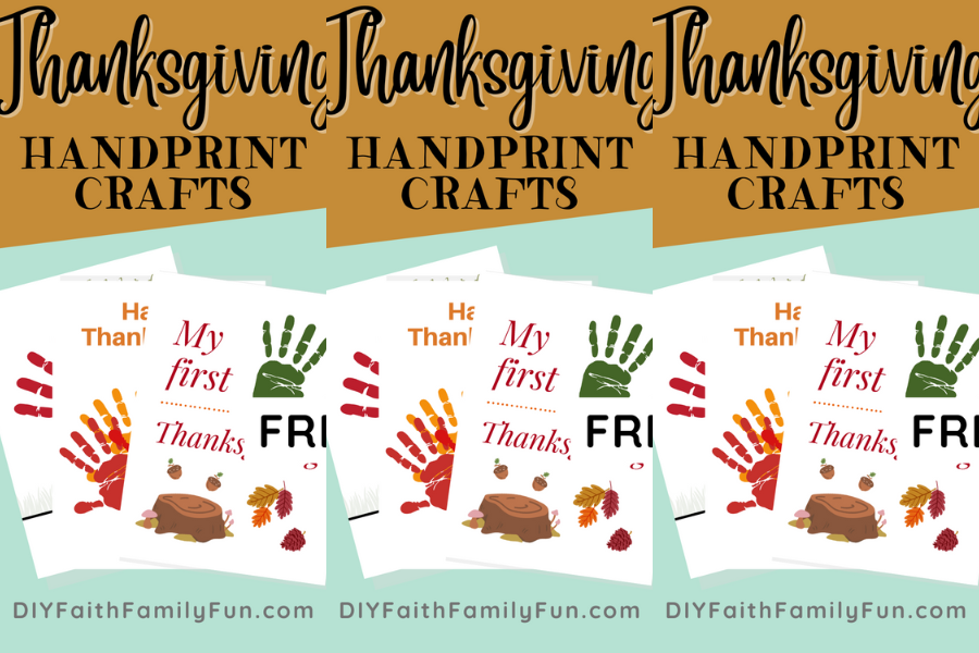 Thanksgiving Handprint Crafts for toddlers